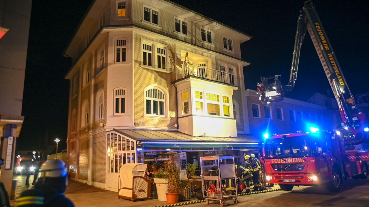 Feuerwehreinsatz Cafe Orth Westerland Sylt 1