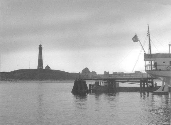 Hoernum Hafen Leuchtturm 1936